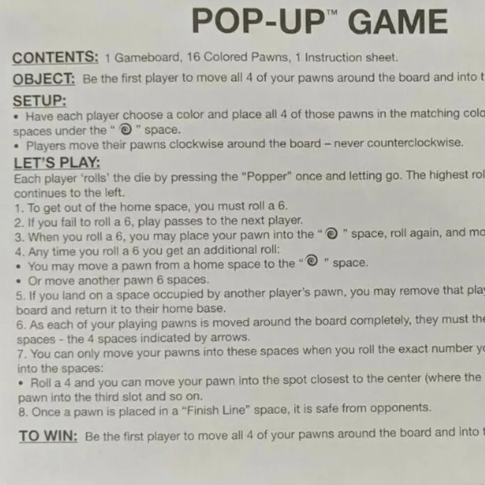 Trolls World Tour Pop-Up Game